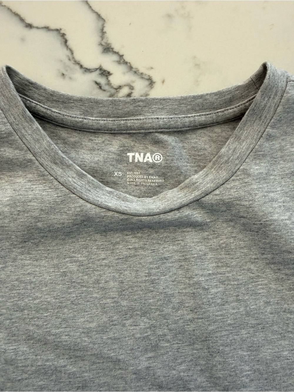 aritzia TNA Grey Short Sleeve tee - Picture 2 of 3